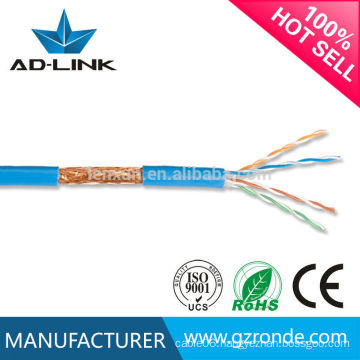 Flat 4P 24AWG Standard Copper Network Cable Manufacturer cat5 SFTP lan cable In Guangzhou Hot Sale